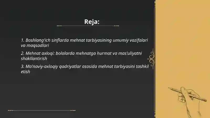 Mehnat Tarbiyasi 2
