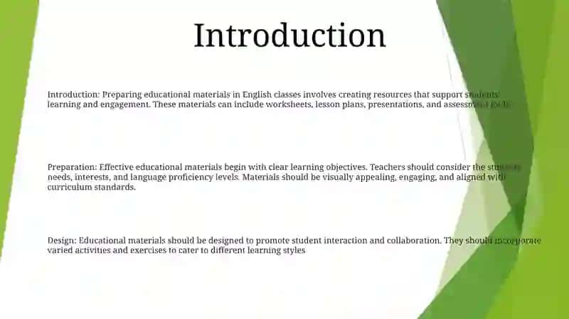 Preparation Of Educational Materials In English Classes 2