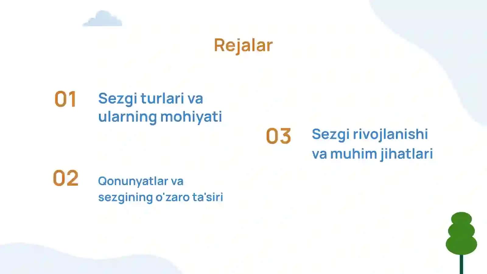 Sezgi turlari va qonunyatlari 2