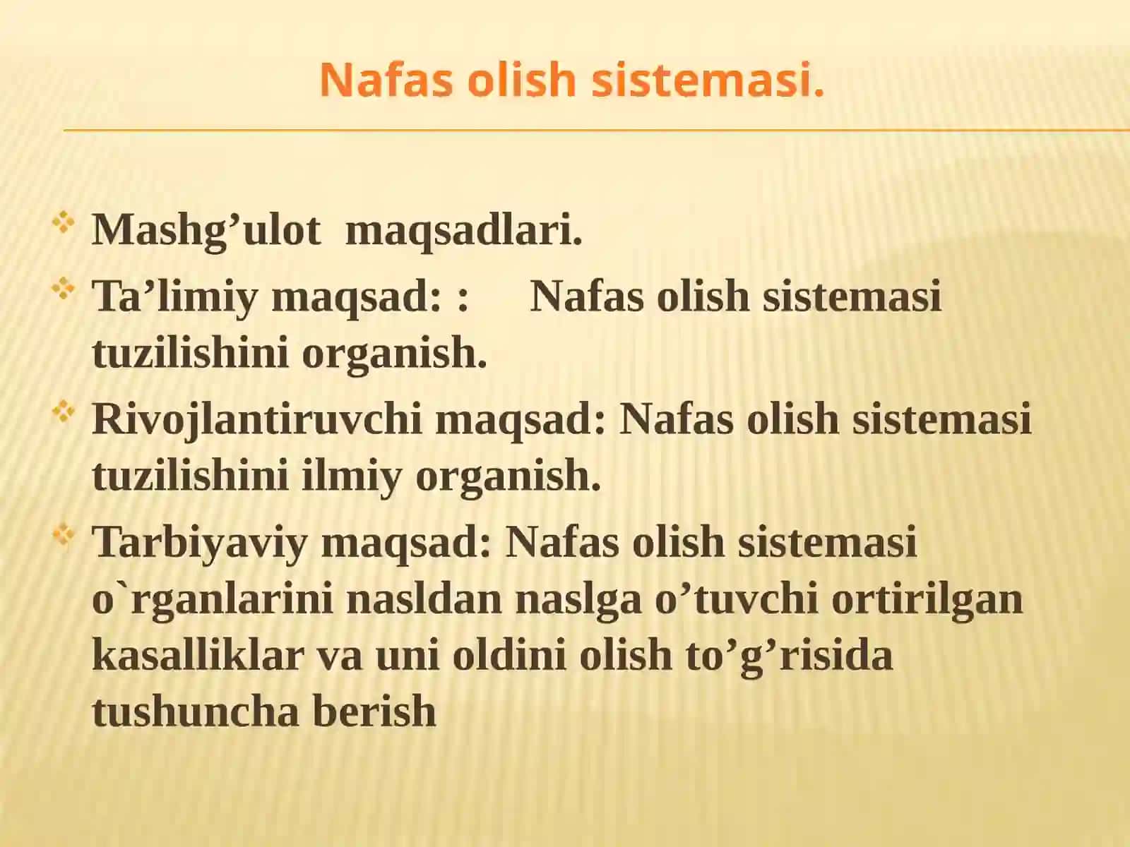 Nafas olish sistemasi 2
