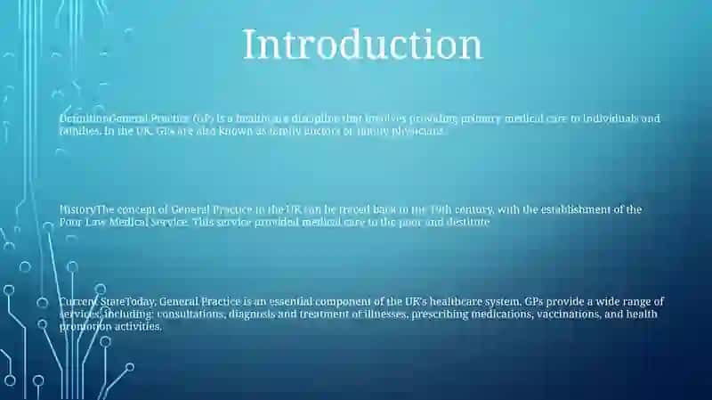 Research Into General Practice In The Uk 2