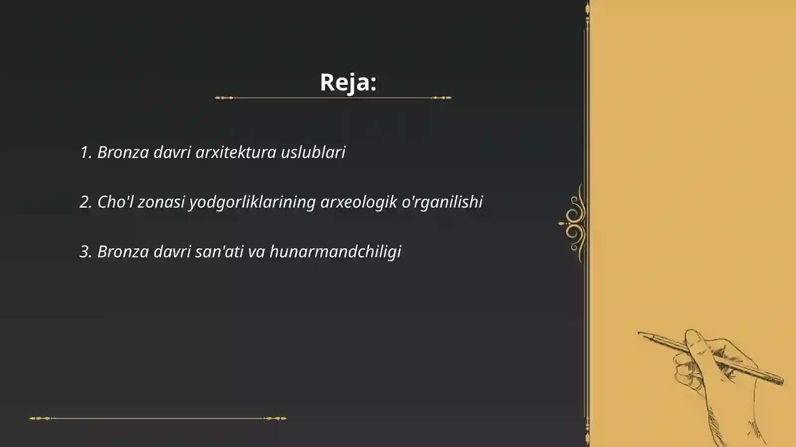 Bronza davridagi cho'l zonasi qabiladagi yodgorliklari 2