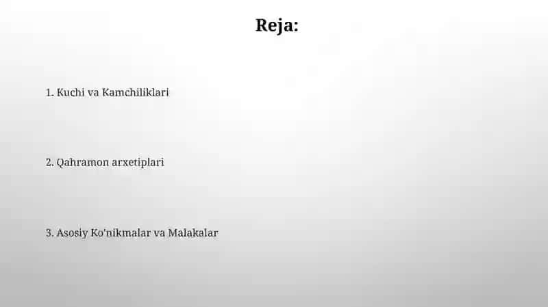 Harakter va qobiliyat 2
