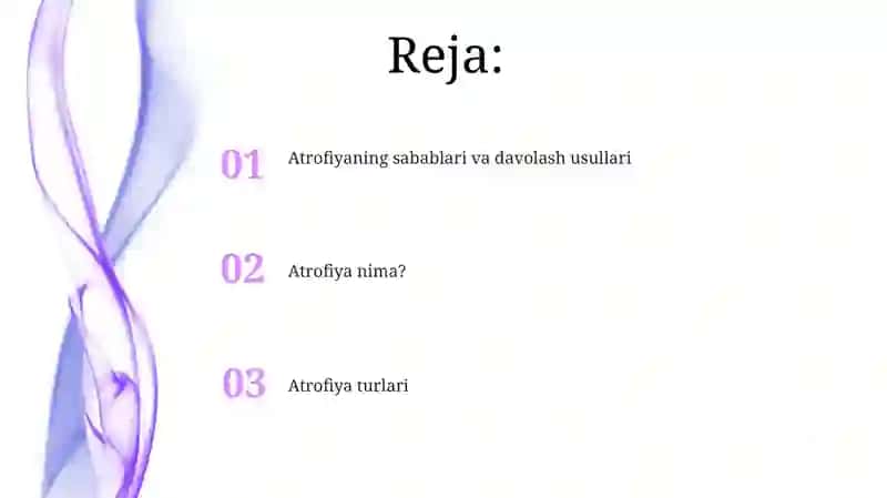Atrofiya va uning turlari 2
