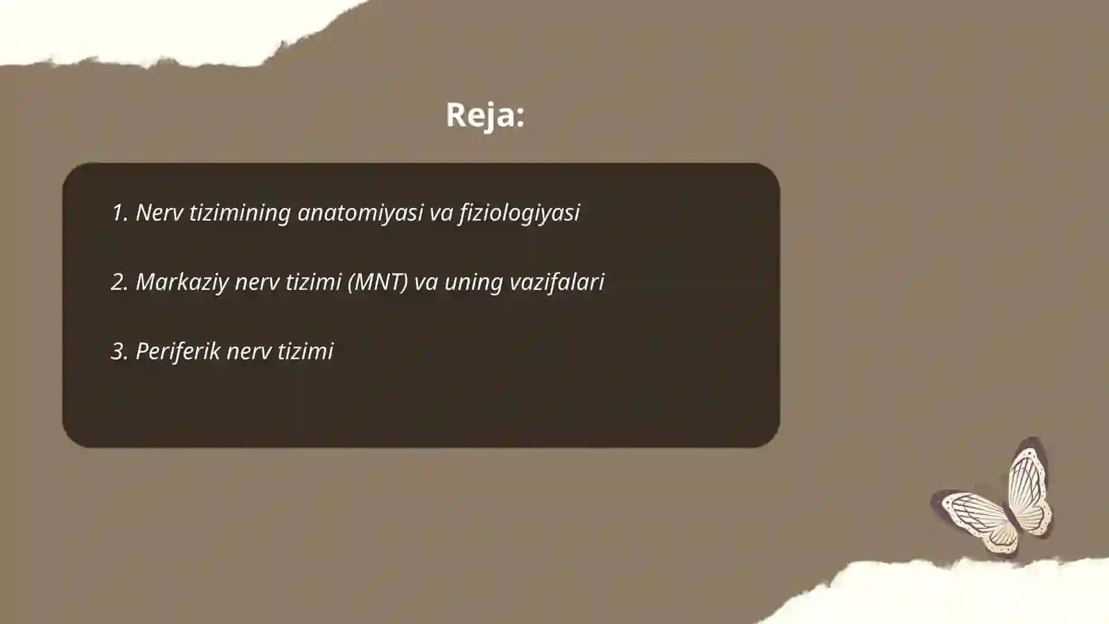 Organizmning nerv, immun-endokrin boshqariluvi 2