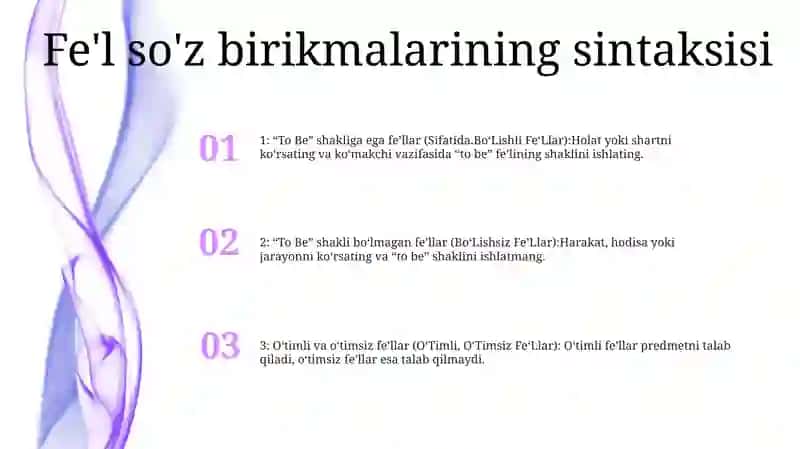 Fe‘L So‘Z Turkumi Sifatida 2
