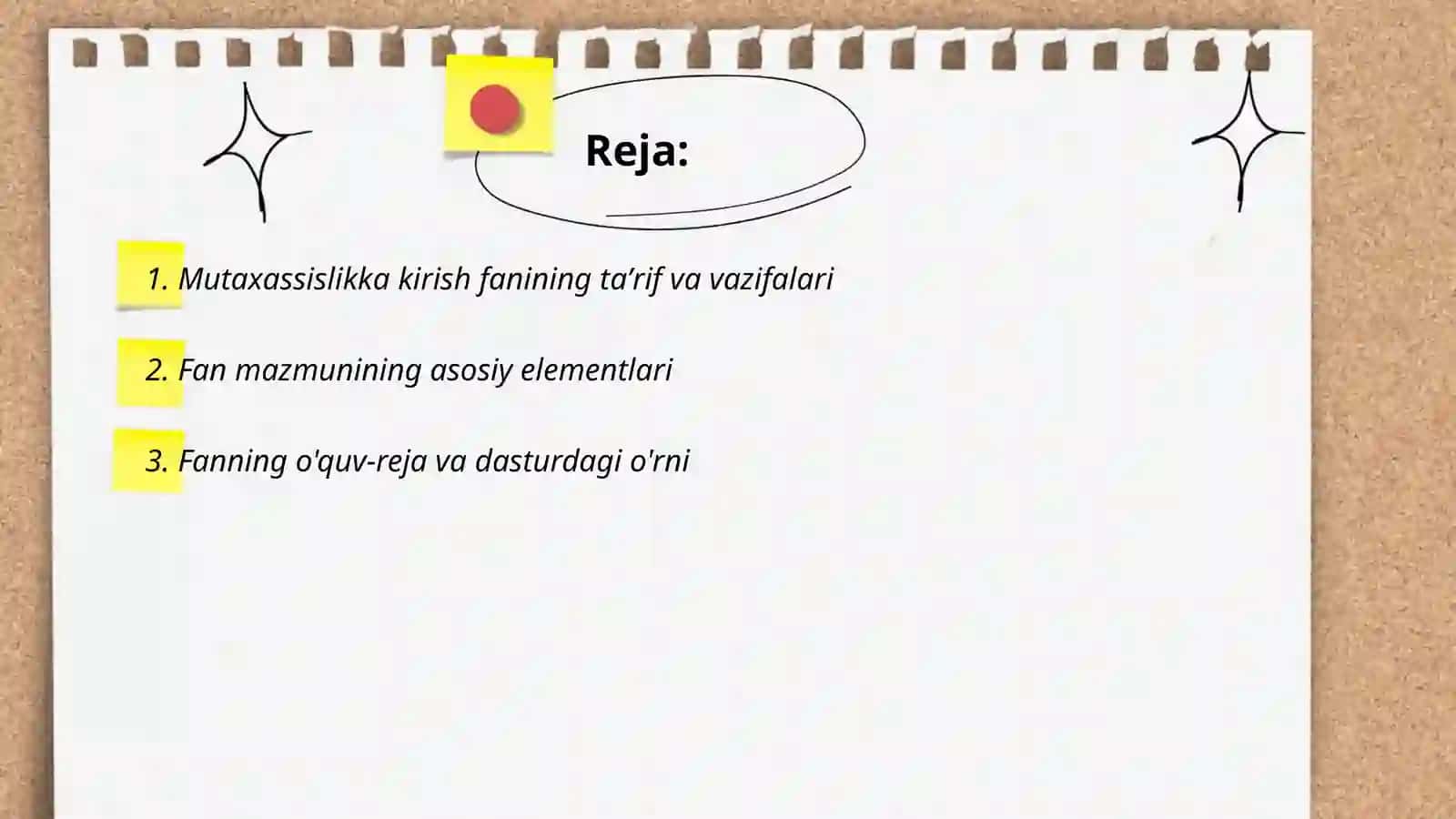 Mutaxassislikja kirish fanining mazmun va mohiyati 2