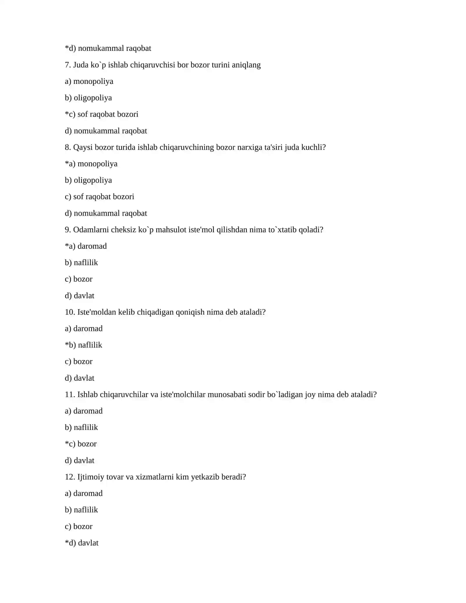 Iqtisodiy siyosatga kirish 2