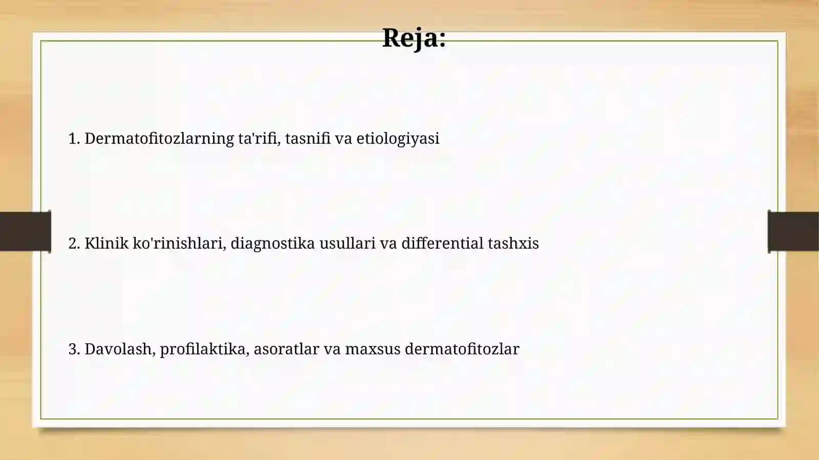 Mikozlar klasifikatsiyasi dermatamikozlar 2