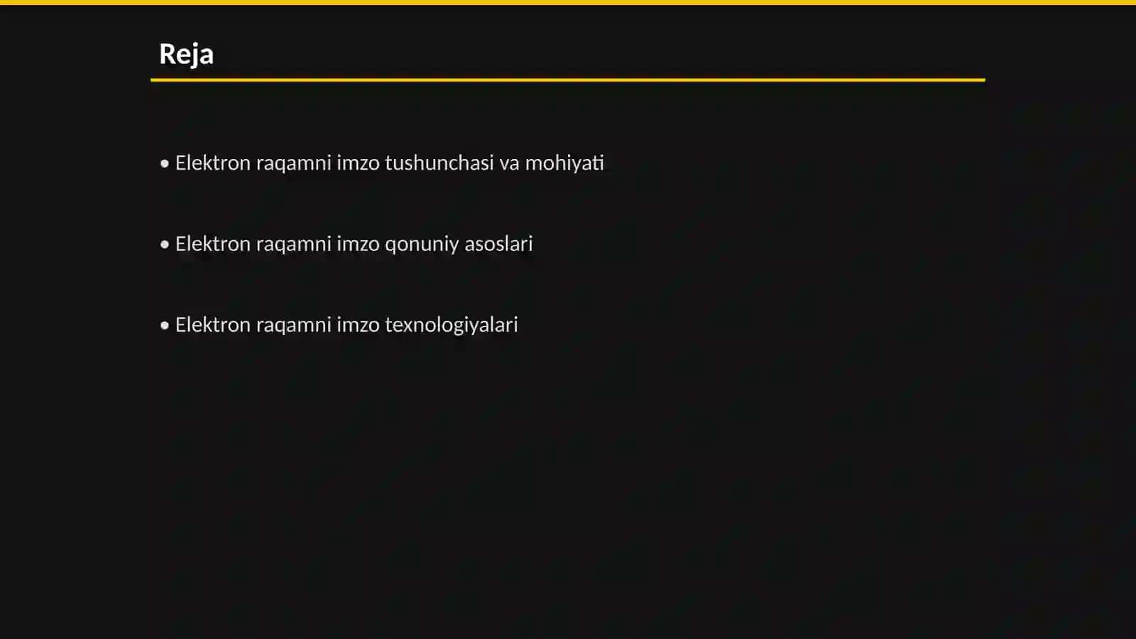 Elektron raqamni imzo va uni respublikamizda tadbiq etilish holati 2