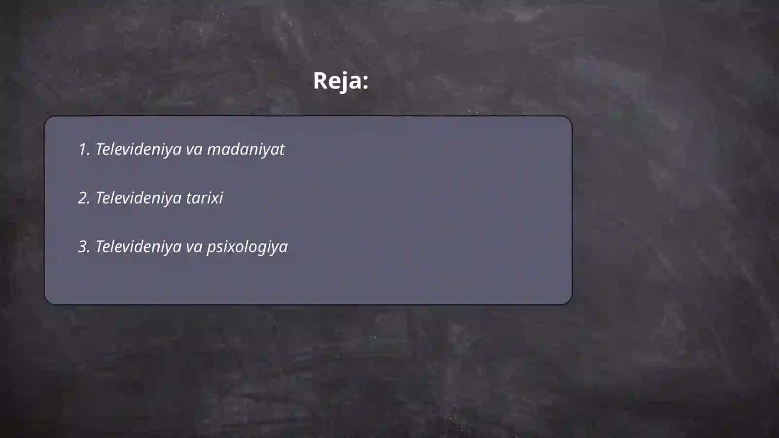 Televideniya va madaniyat 2