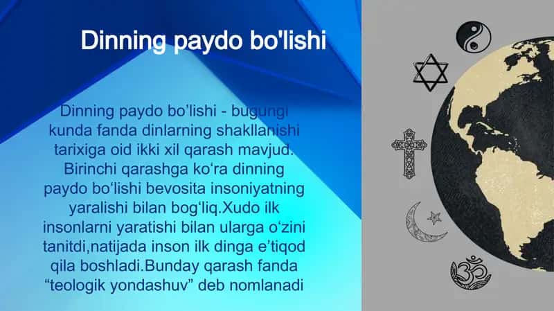 Dinlarning paydo bo'lishi 2