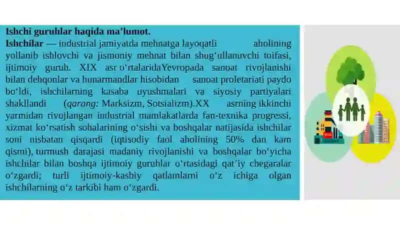 Barqaror rivojlanish jarayonida ishchi guruhlar ishtirok etishi 2