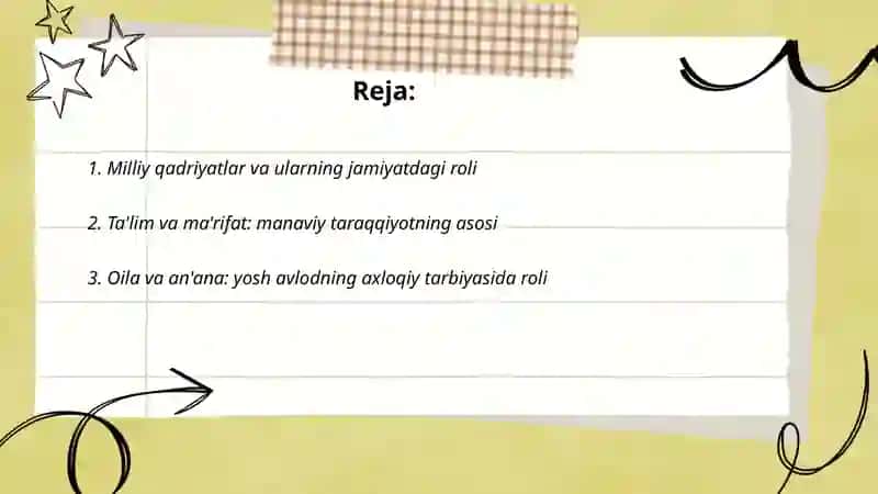 O'zbekistondagi manaviy va madaniy taraqqiyot 2