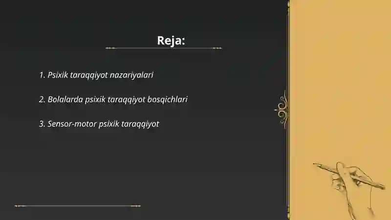 Psixik taraqqiyot 2