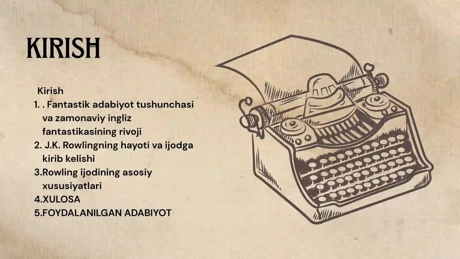 Zamonaviy ingliz fantastik adabiyoti: J.K. Rowling ijodi misolida 2
