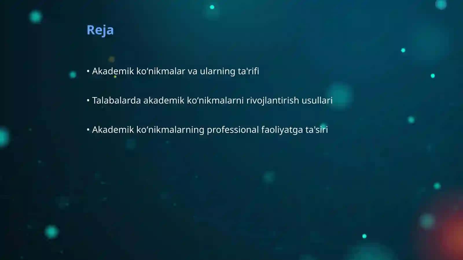 Akademik koʻnikmalarining talabalar faoliyatidagi ahamiyati va dolzarbligi 2