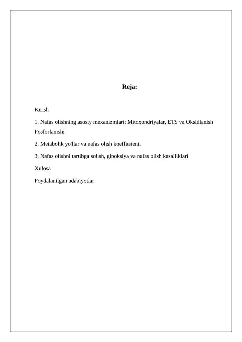 Нафас олишнинг хозирги замон назаряси 2