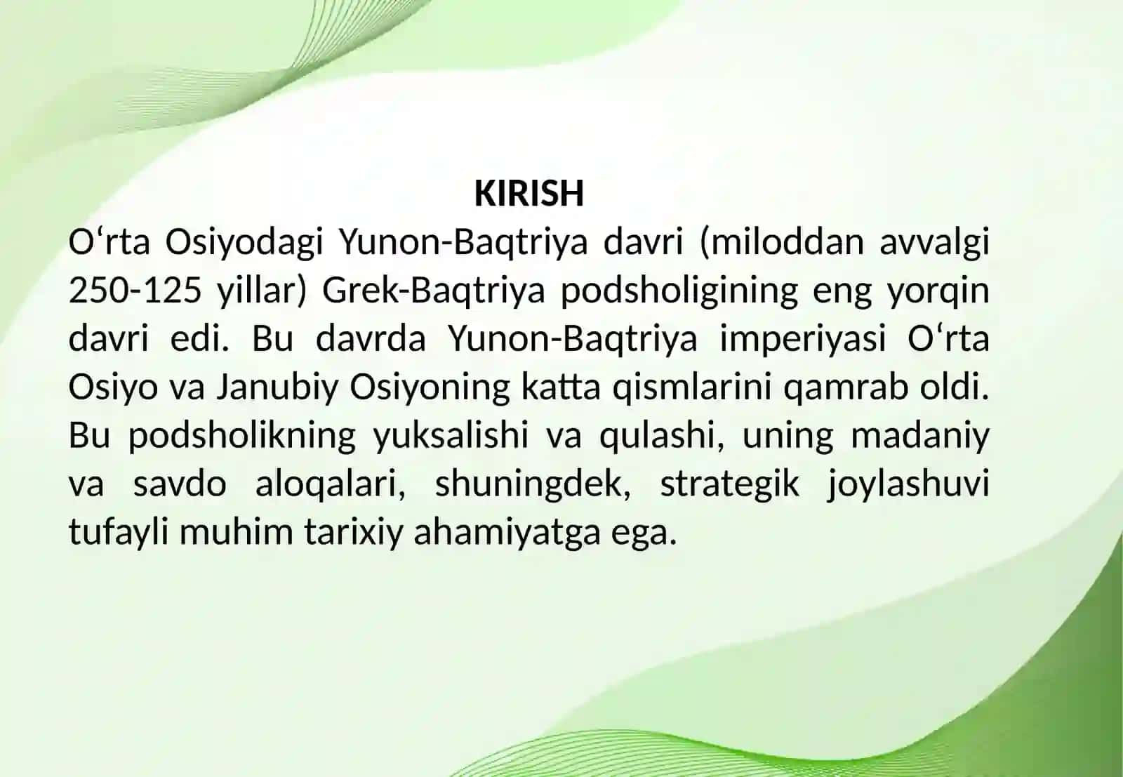 Oʻrta Osiyodagi Yunon Baqtriya davridagi tarixiy geografiyasi 2