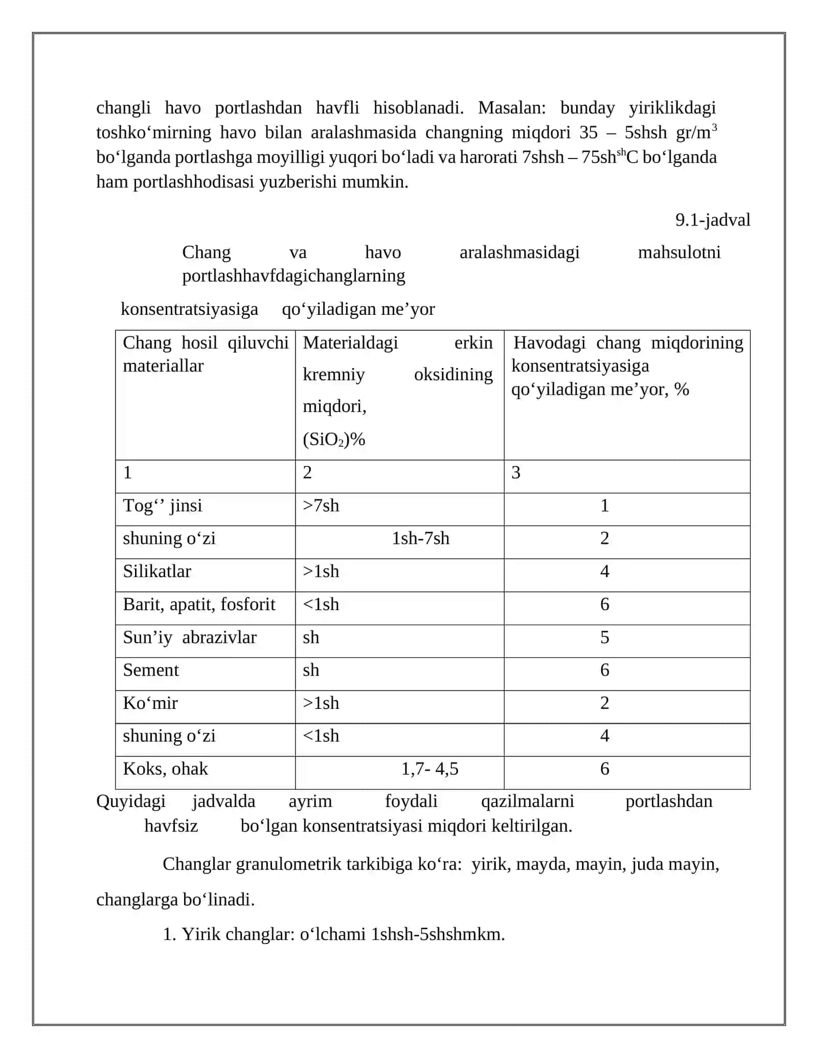 Changsizlantirish va changni ushlash 2