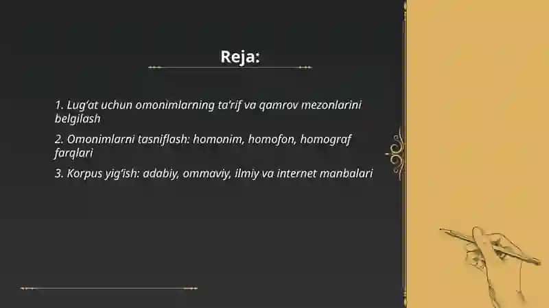 Oʻzbek tili omonim soʻzlar lugʻati 2