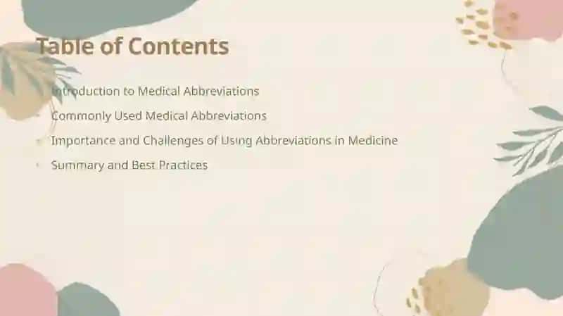 Medical Abbreviations 2