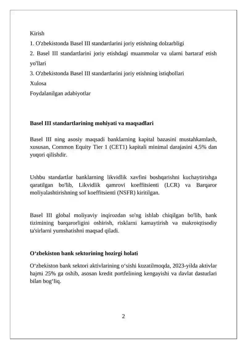 Basel III standartlari 2