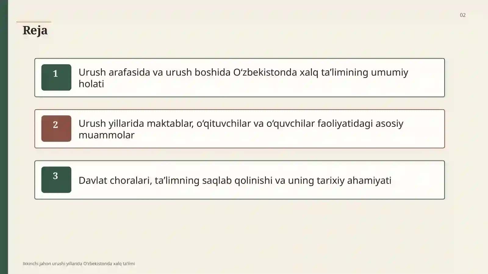 Ikkinchi jahon urushi yillarida Oʻzbekistonda xalq taʼlimi 2
