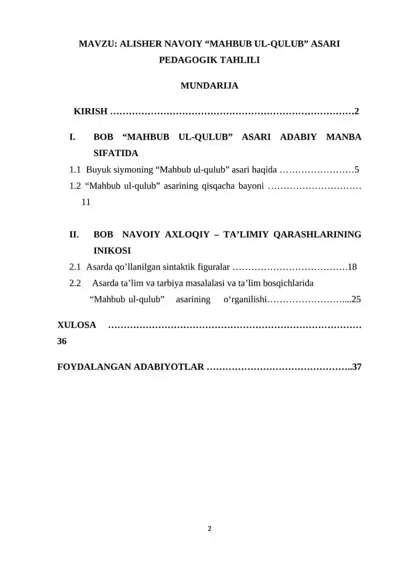 MAHBUB UL-QULUB” ASARI PEDAGOGIK TAHLILI 2