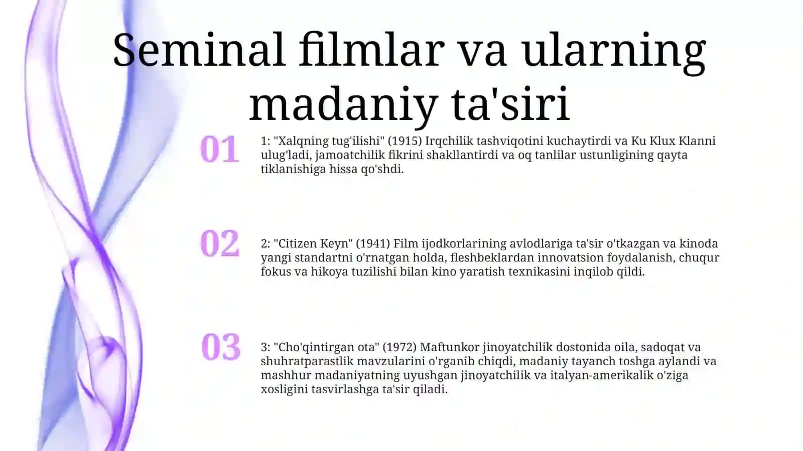 Filmlar Va "Ommaviy Madaniyat" 2