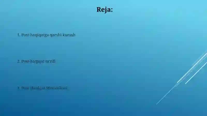 Post-Haqiqat Mexanikasi 2