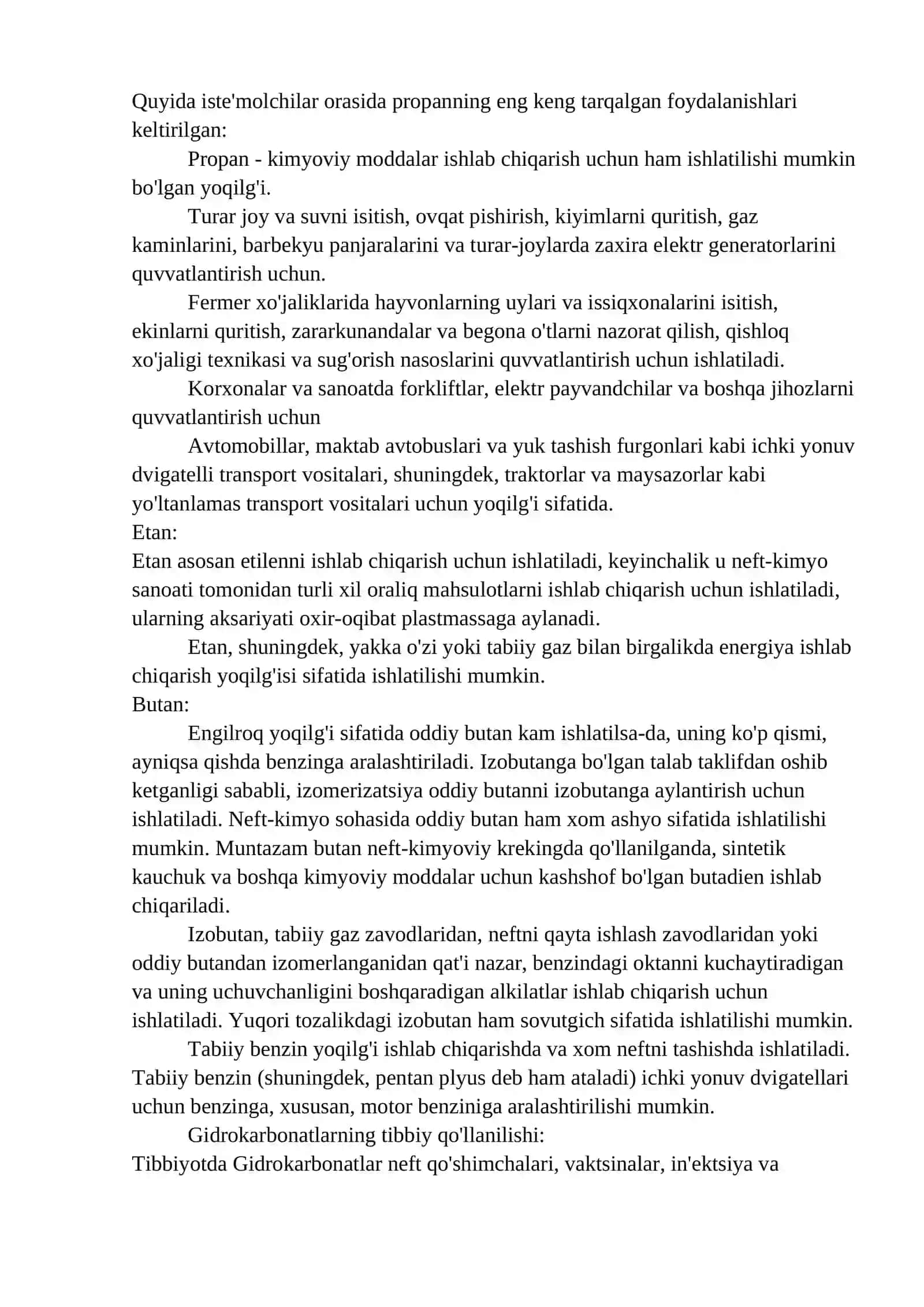 Gidrokarbonatlarning tabiatdagi oʻrni va ahamiyati 2