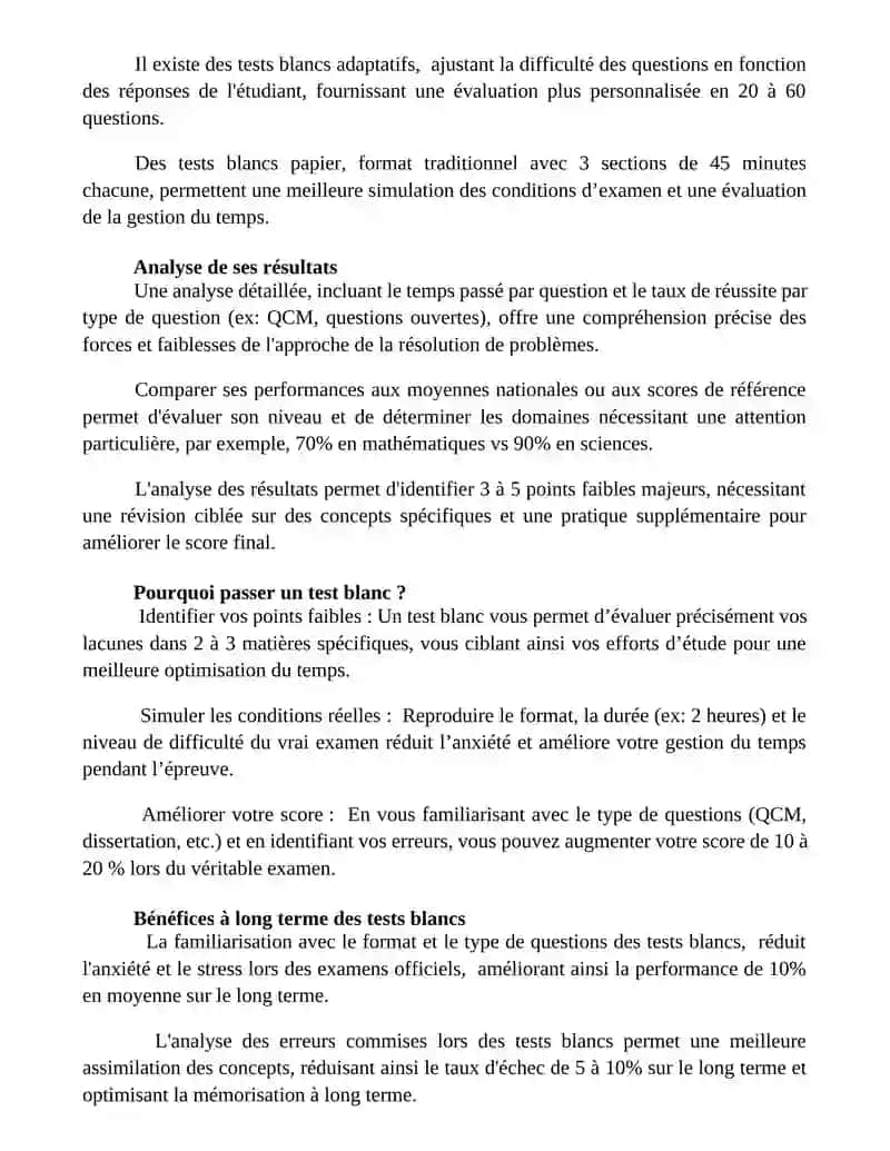 Faire epreuve blanche 2