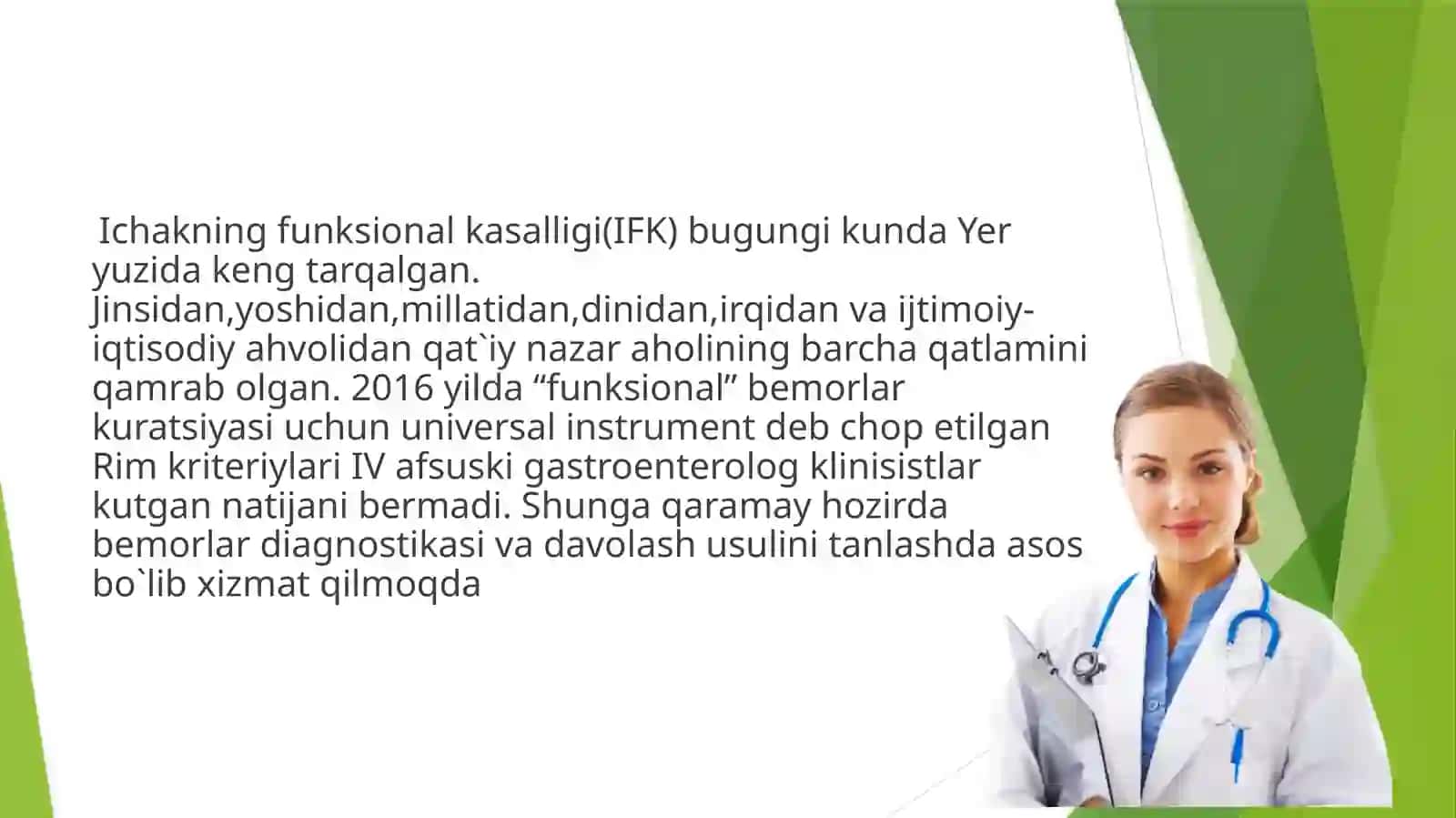 Ichak ta`sirlanish sindromini davolash aspektlari 2
