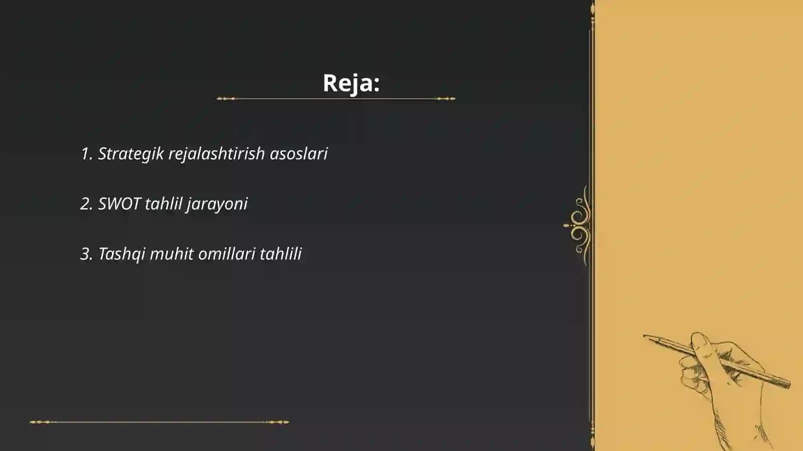 Strategik tahlil 2