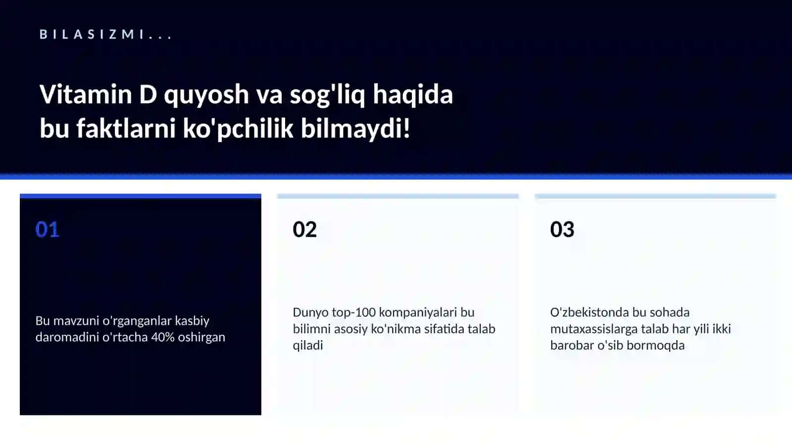 Vitamin D quyosh va sog'liq 2