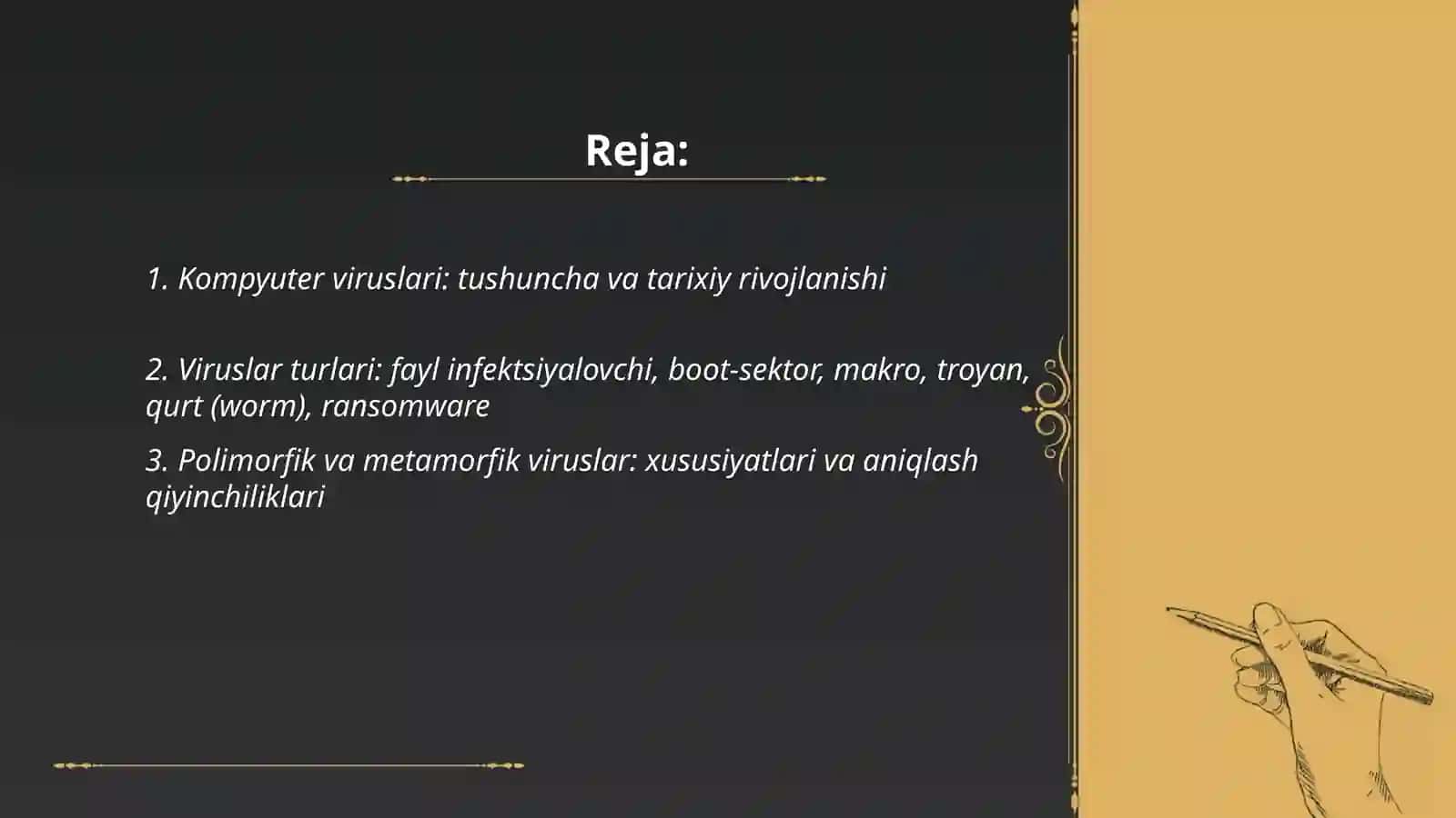 Kompyuter viruslari va virusdan himoyalanish usullari 2