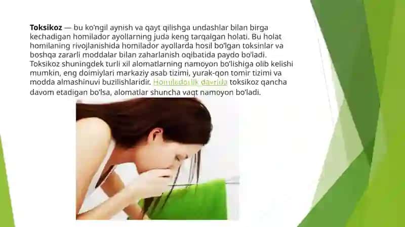 Homiladorlikning kechtoksikozi 2