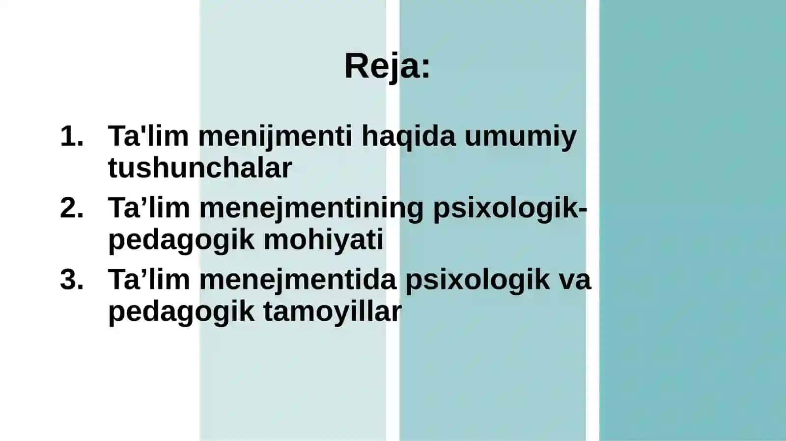 Ta'lim menijmentining psixologik - pedagogik asoslari 2