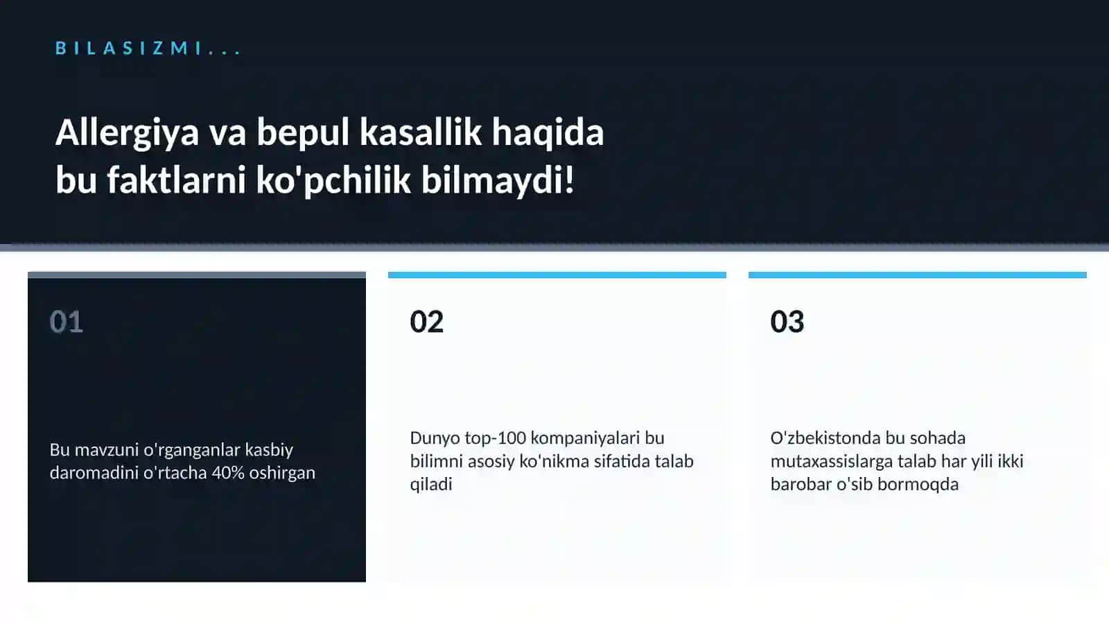 Allergiya va bepul kasallik 2