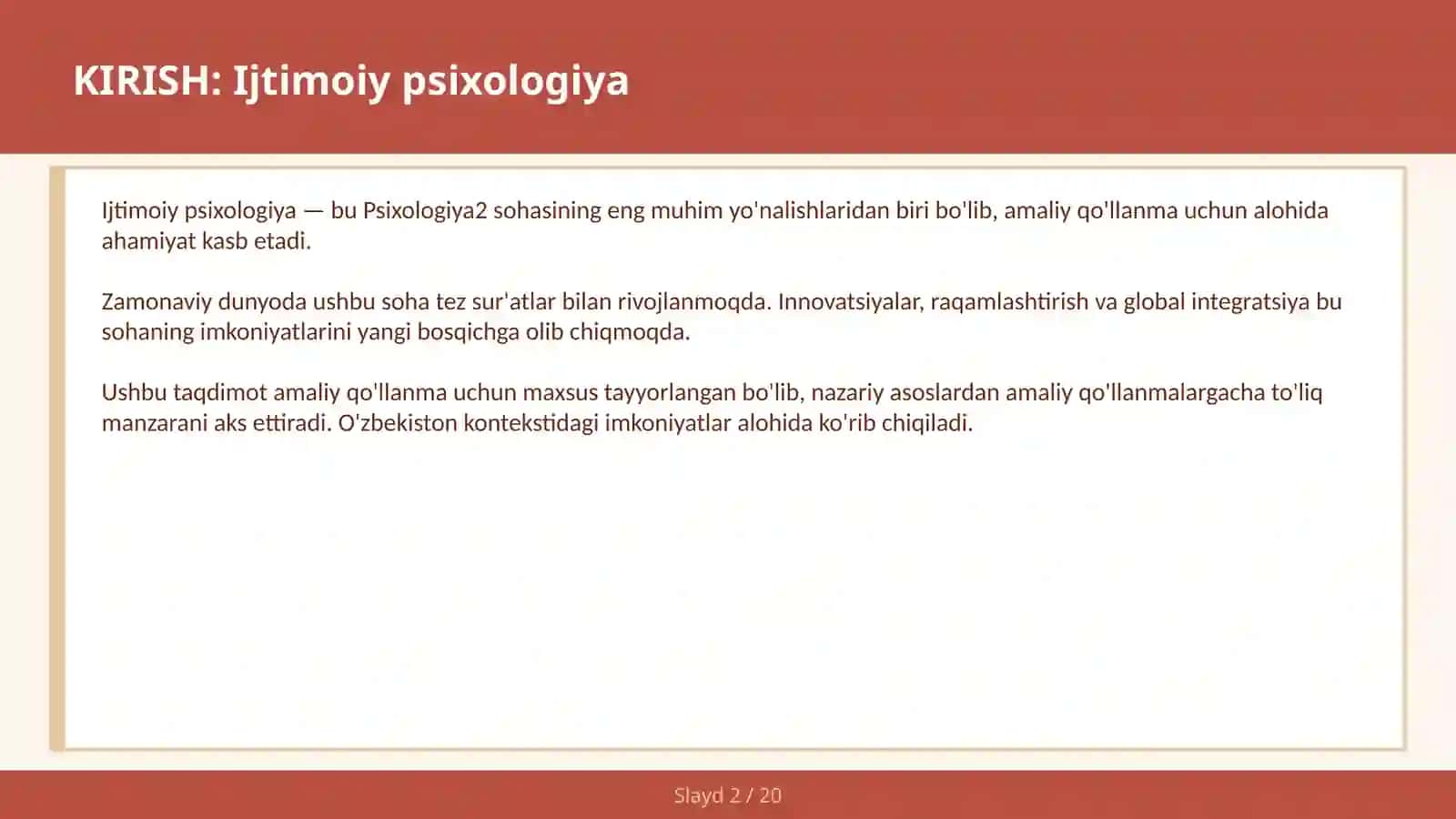 IJTIMOIY PSIXOLOGIYA 2