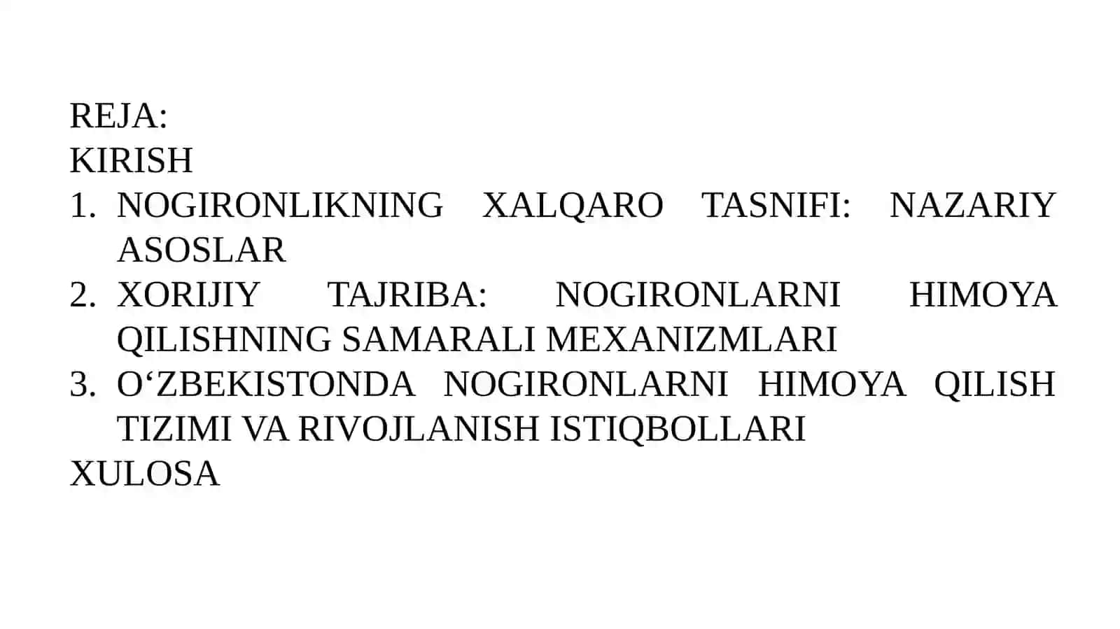 Nogironlikning xalqarotasnifi 2