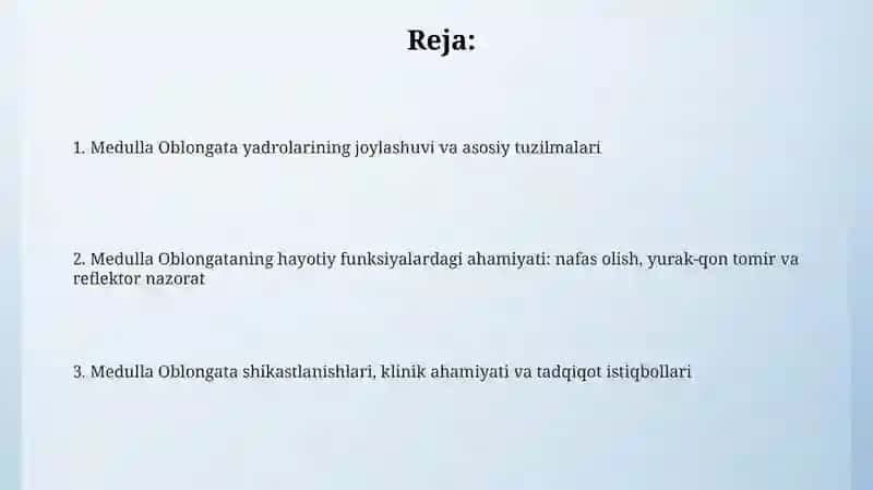 Medulla Oblongata yadrolari 2