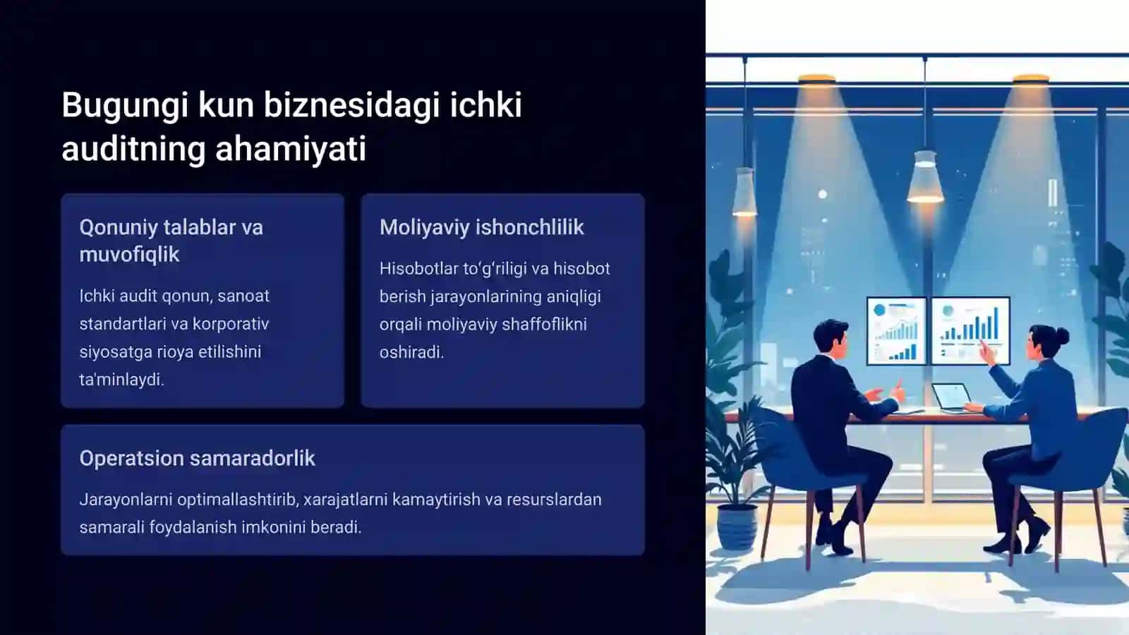 Ichki auditni oʻtkazish xususiyatlari: samaradorlik va shaffoflik 2