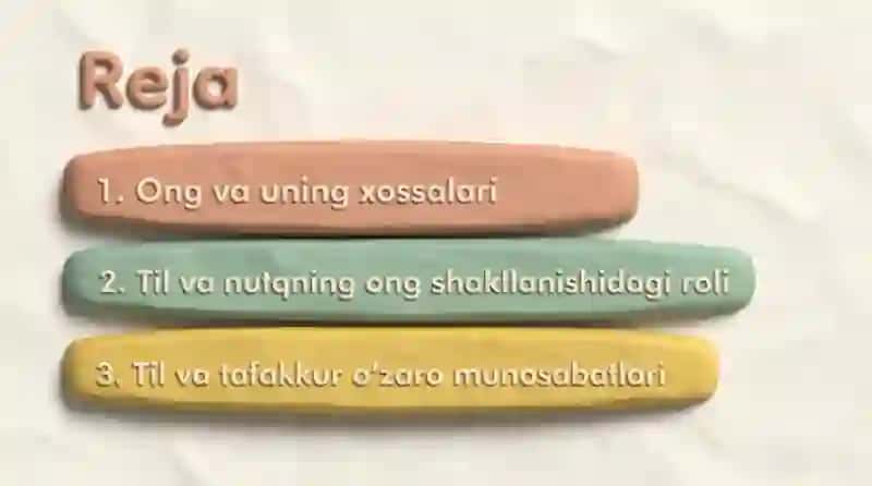 Ong va til Munosabatlari 2