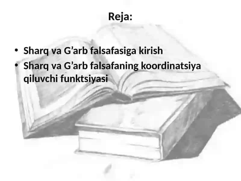 Sharq va G’arb Falsafasi 2