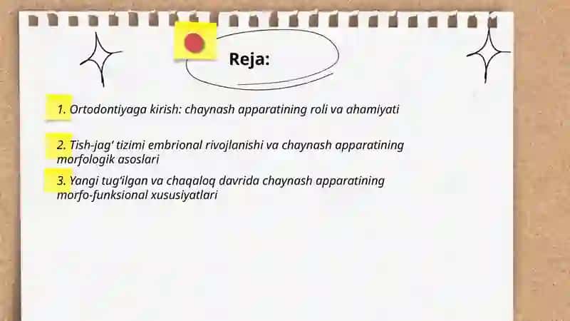 Ortodontiyaga kirish 2