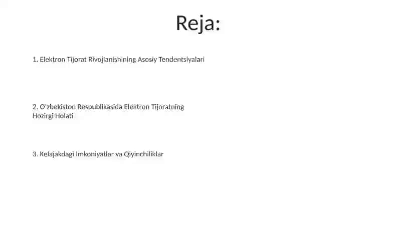 Elektron Tijorat Rivojlanishi 2