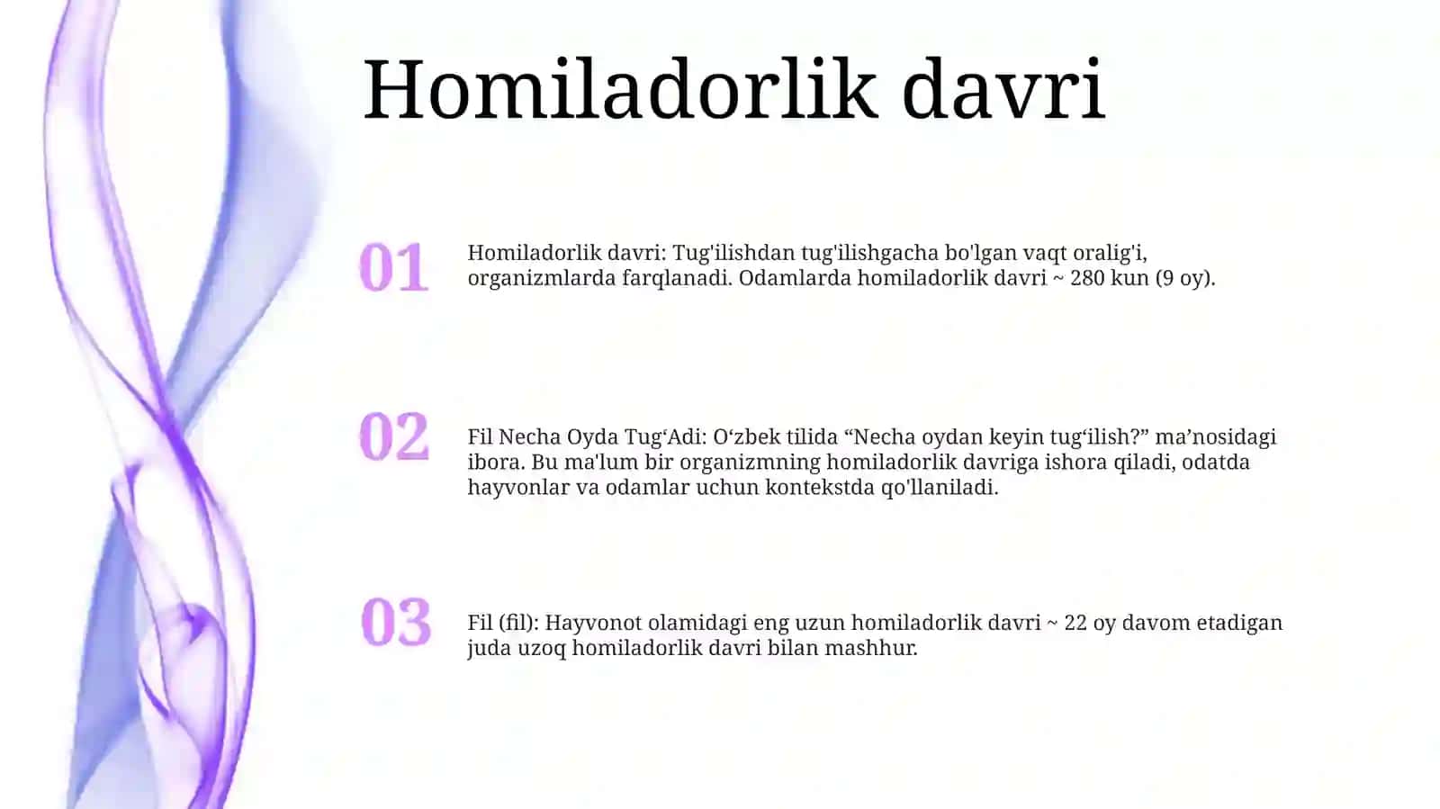 Fil Necha Oyda TugʻAdi 2