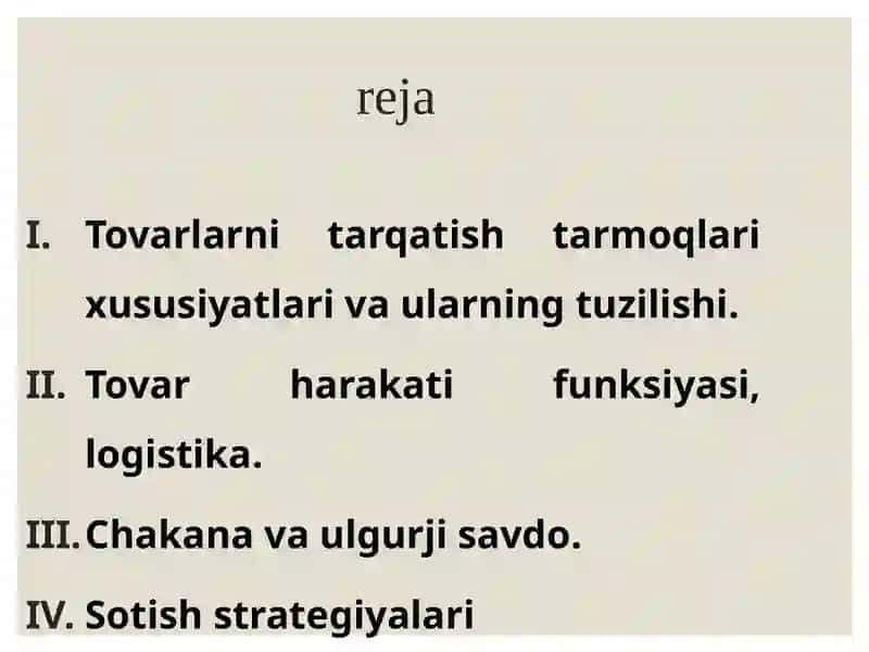 Sotish siyosati va strategiyalari 2